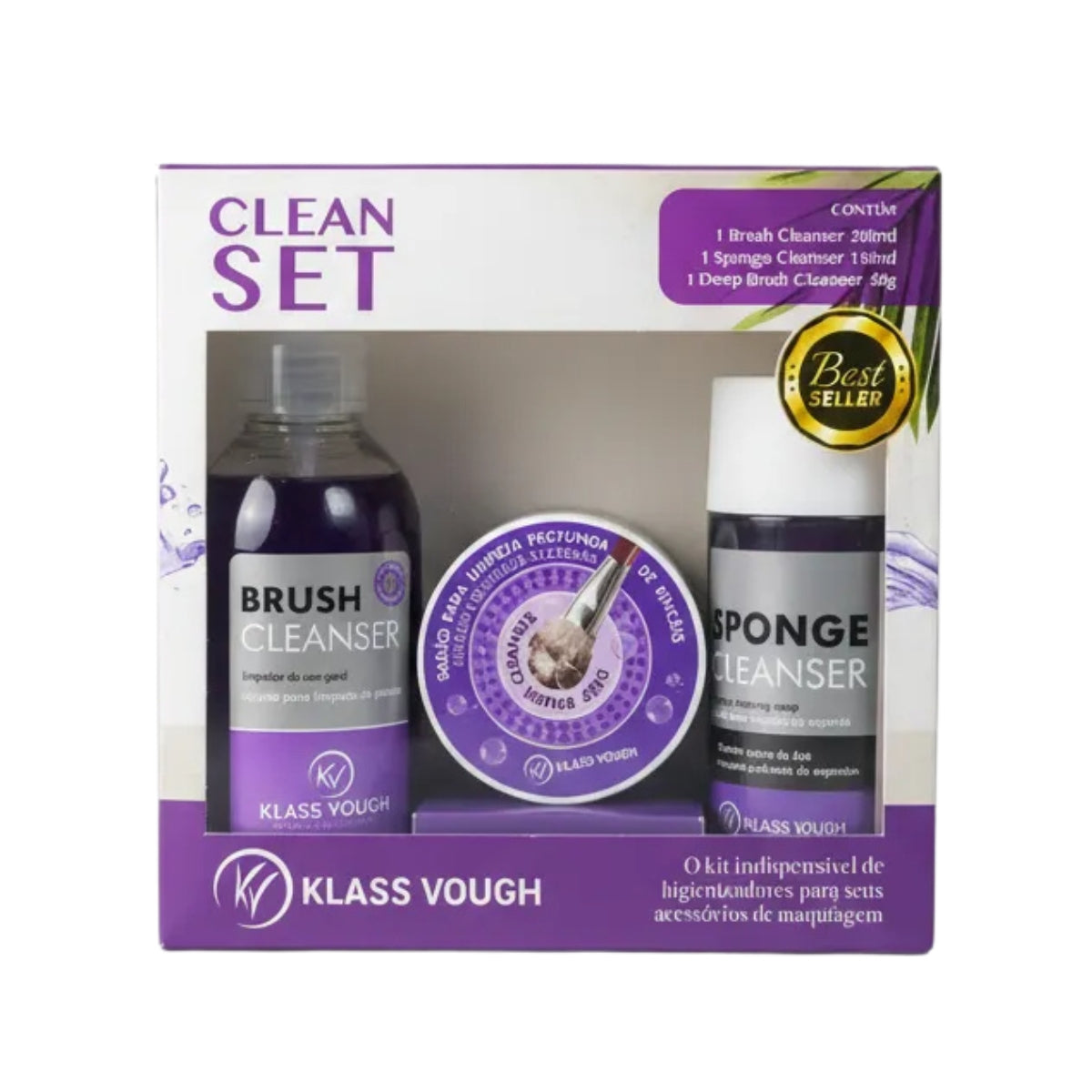 Kit Clean Set - Trio de Limpadores de Pincéis e Esponjas – Klass Vough