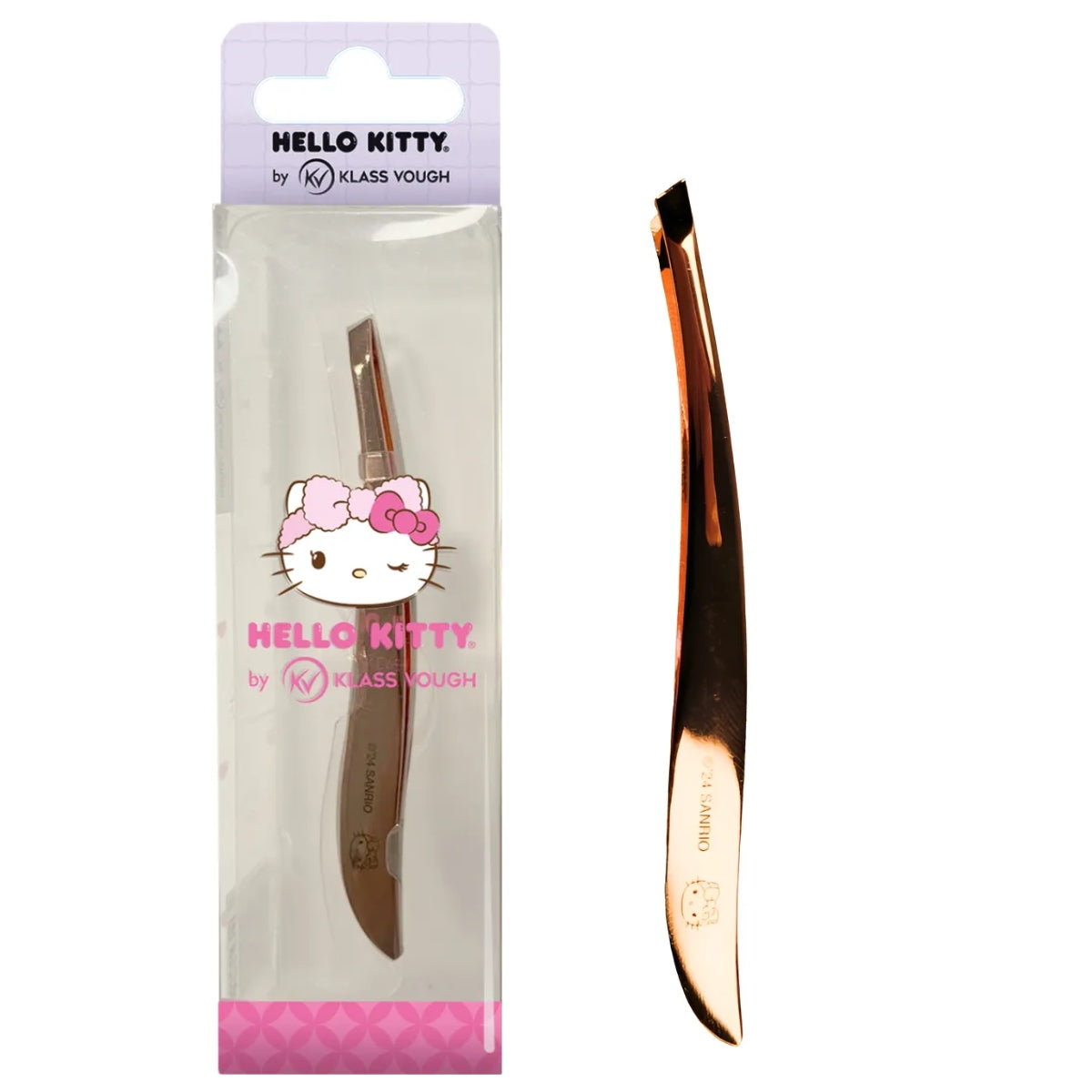 Pinça Ponta Chanfrada Dourada Esterilizável by Hello Kitty
