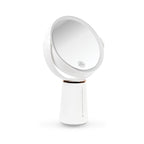 Espelho Dupla Face de Aumento 10x com Led e Suporte para Mesa