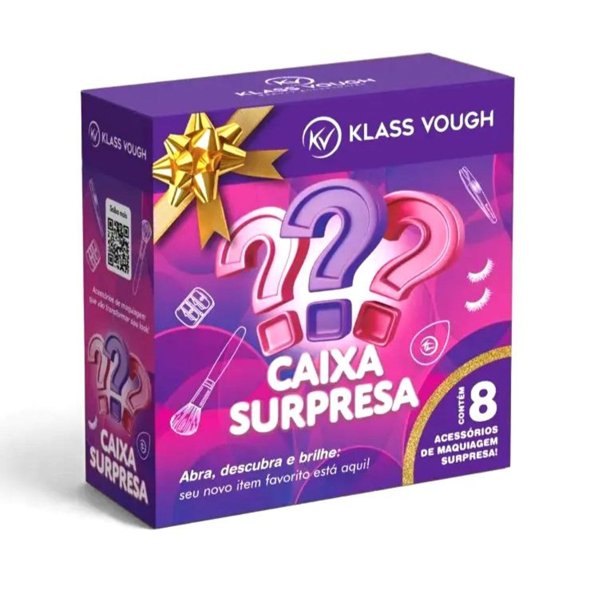 Caixa Surpresa com 8 Acessórios de Maquiagem e Skincare