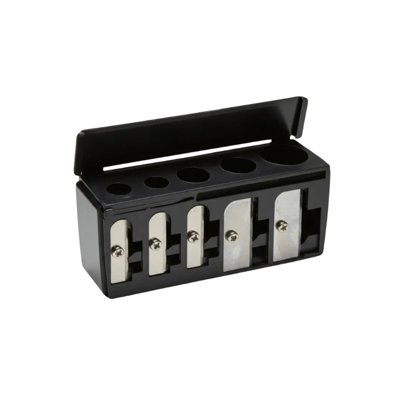 Apontador de Lápis Profissional Five Tips de 5 Furos com Coletor