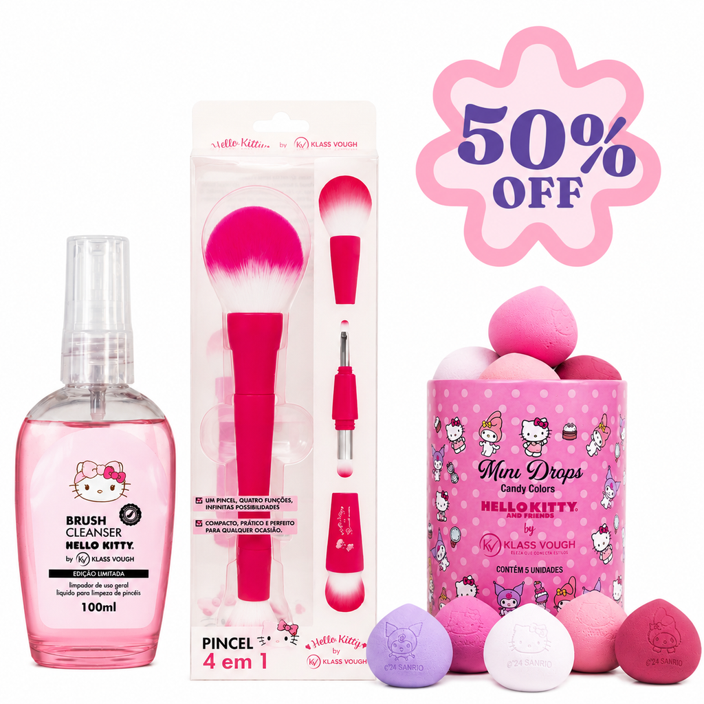 Kit Rotina de Maquiagem Hello Kitty