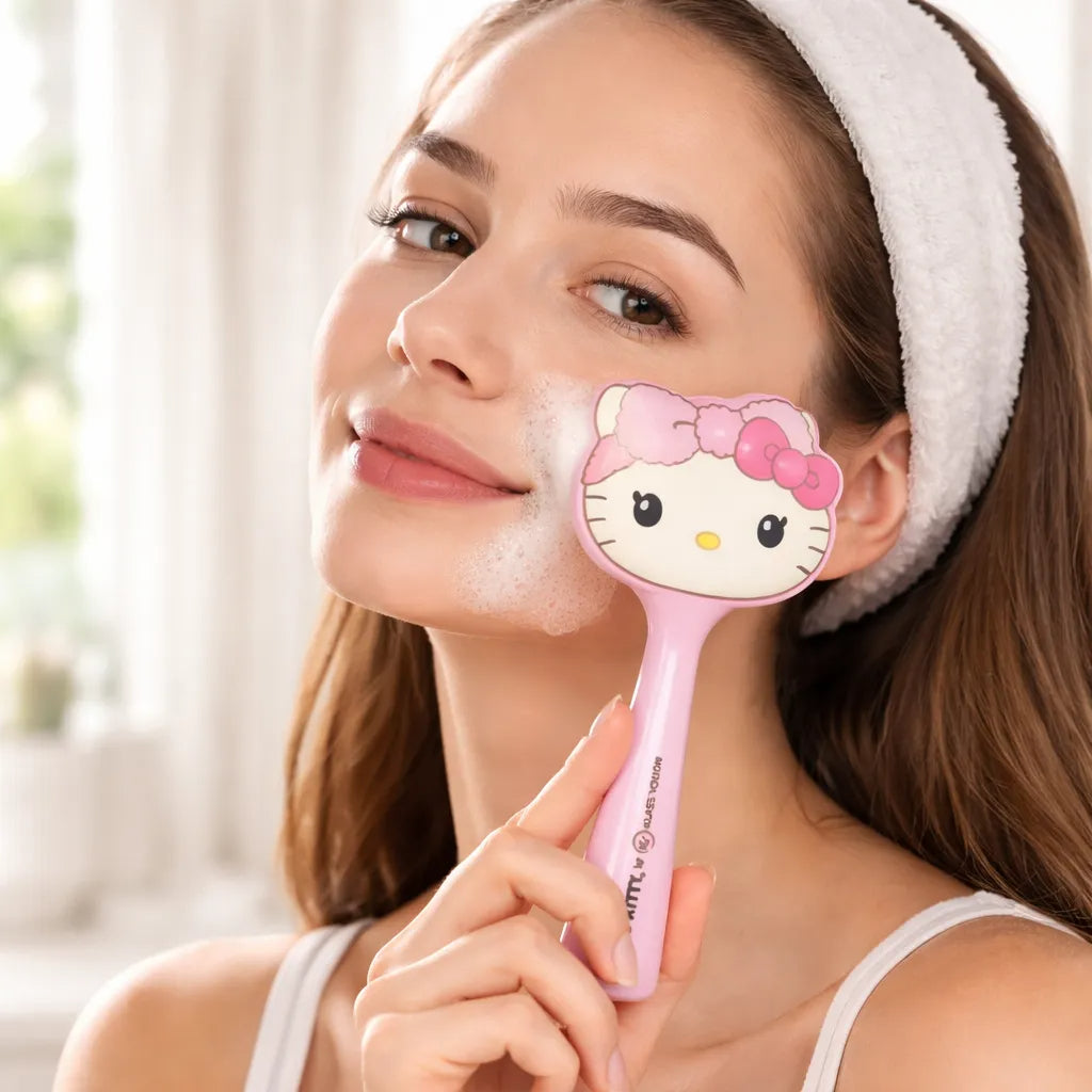 Facial Cleanser - Escova de Limpeza Facial com Cabo by Hello Kitty