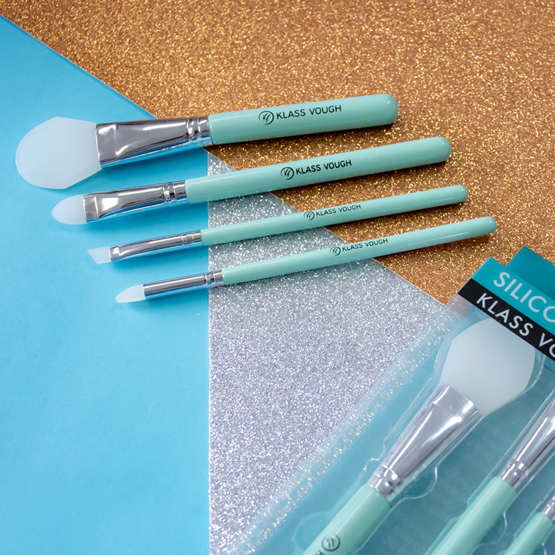 Silicone Brush Set - Kit de Pincéis para Maquiagem e Skincare