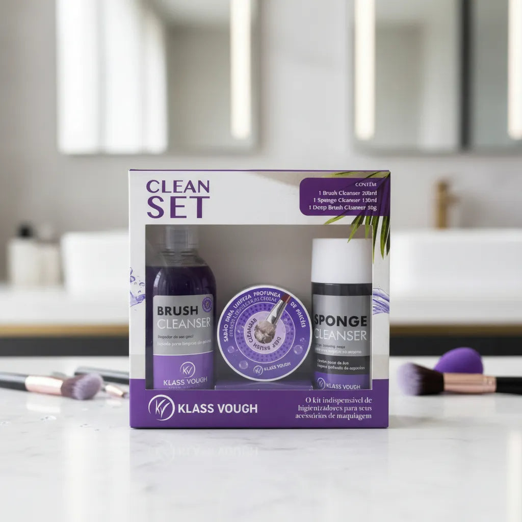 Kit Clean Set - Trio de Limpadores de Pincéis e Esponjas