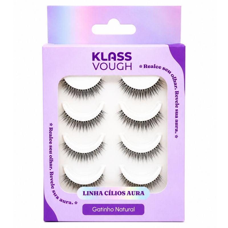 Kit de Cílios Postiços Aura - Gatinho Natural