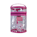 Nécessaire Cilíndrica Grande Transparente e Rosa by Hello Kitty
