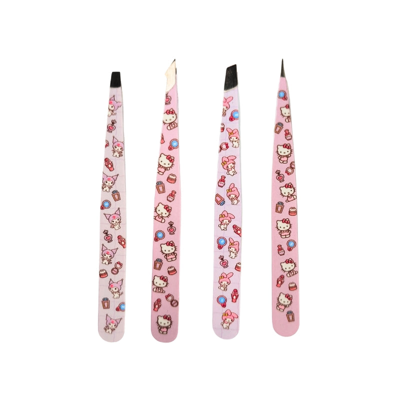 Perfect Pinch Tool Kit - Kit de Pinças Estampadas com 4 Unidades by Hello Kitty and Friends