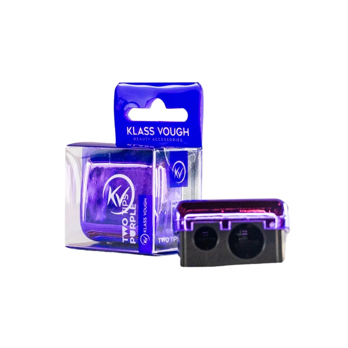 Apontador de Lápis Profissional Two Tips Purple de 2 Furos com Coletor - Klass Vough