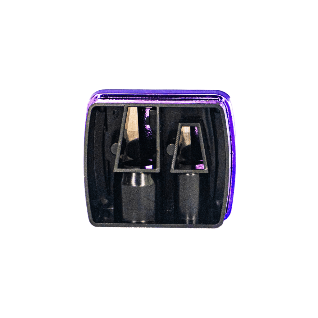 Apontador de Lápis Profissional Two Tips Purple de 2 Furos com Coletor - Klass Vough