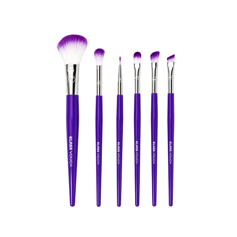 Kit Make Essencial com Pincéis e Nécessaire Lilás