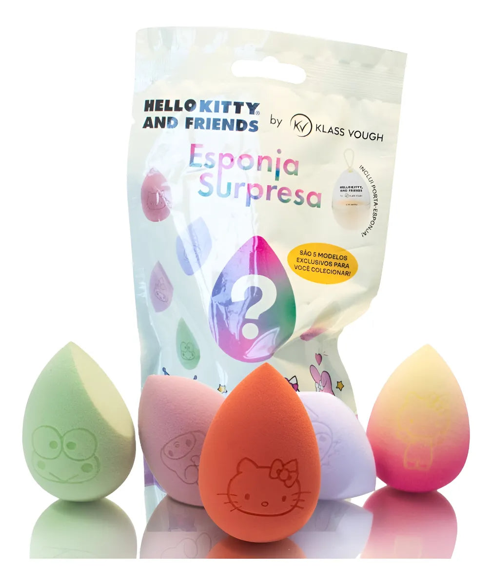 Esponja Surpresa Colecionável com Case by Hello Kitty and Friends