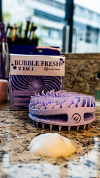 Bubble Fresh 2 em 1 - Escova de Silicone Multiuso para Corpo e Cabelos - Klass Vough