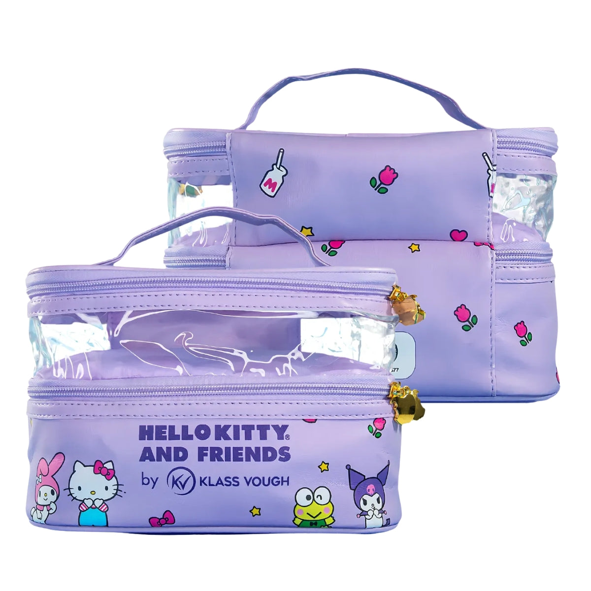 Nécessaire Dupla Organizador de Acessórios Lilás by Hello Kitty and Friends