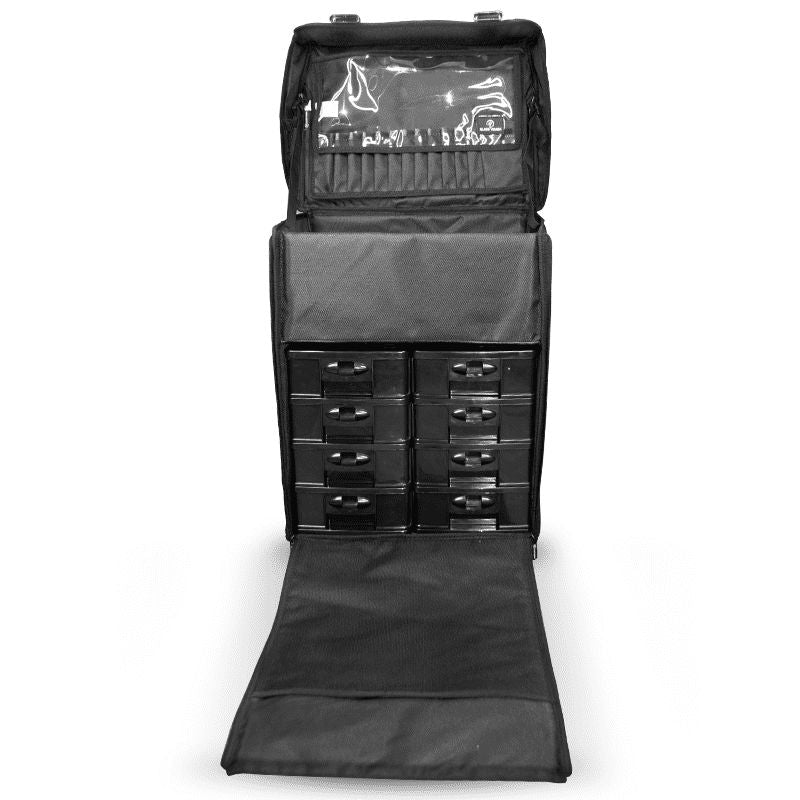 Maleta London com Compartimentos e Nécessaires Preta