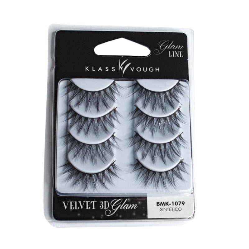 Cílios Postiços Sintético Glam Line Velvet 3D - Klass Vough