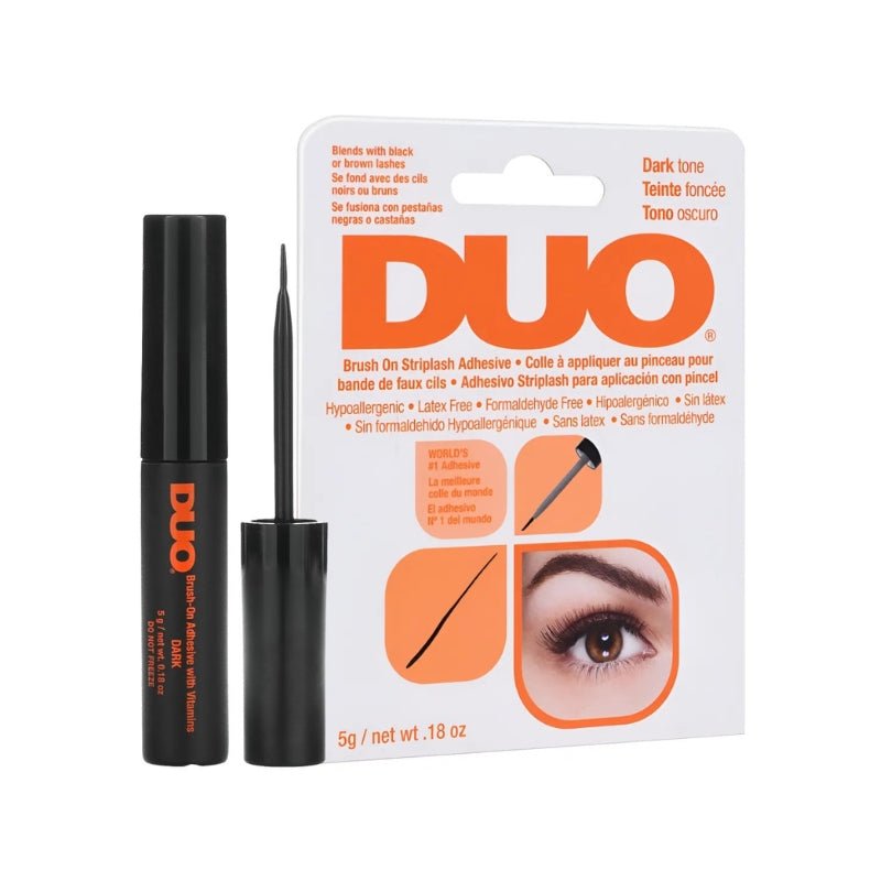 Cola DUO para Cílios Postiços Preta com Pincel Aplicador 5g - Klass Vough