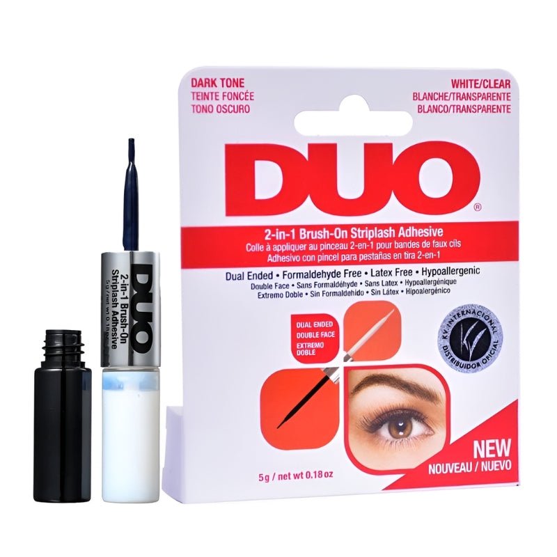 Cola DUO para Cílios Postiços Preta e Transparente 2 em 1 5g - Klass Vough