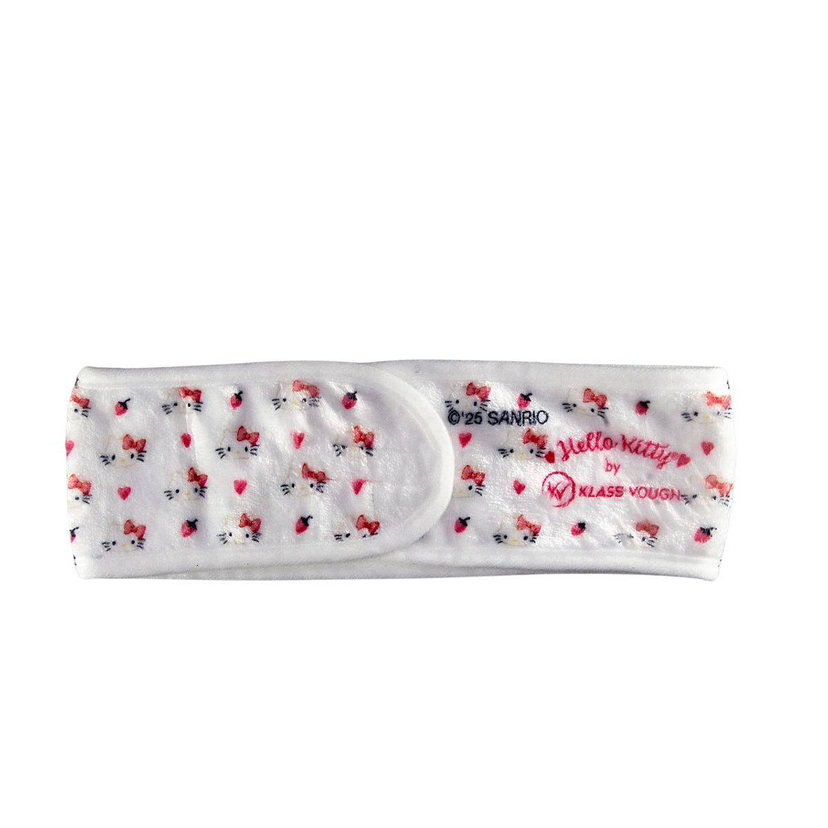 Faixa de Cabelo para Maquiagem e Skincare Branca com Velcro by Hello Kitty