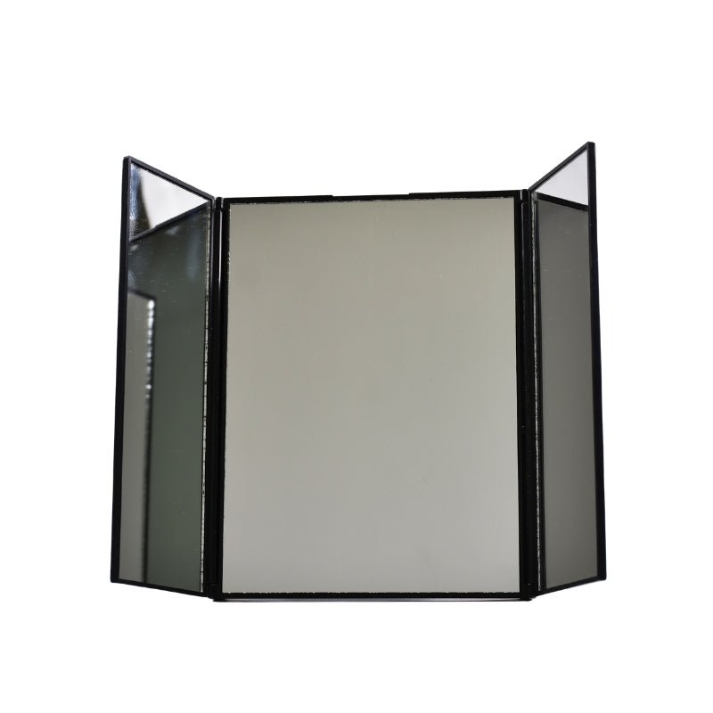 Espelho Black Fold Mirror de 3 Faces com Suporte para Mesa - Klass Vough