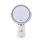 Espelho Dupla Face de Aumento 10x com Led e Suporte para Mesa - Klass Vough