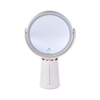 Espelho Dupla Face de Aumento 10x com Led e Suporte para Mesa - Klass Vough
