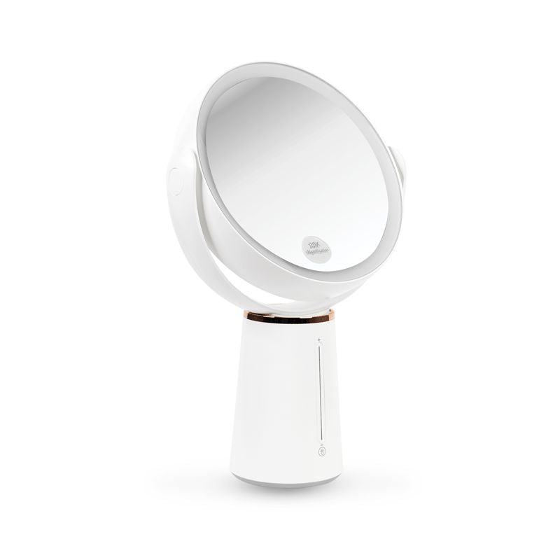 Espelho Dupla Face de Aumento 10x com Led e Suporte para Mesa - Klass Vough