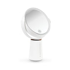 Espelho Dupla Face de Aumento 10x com Led e Suporte para Mesa - Klass Vough