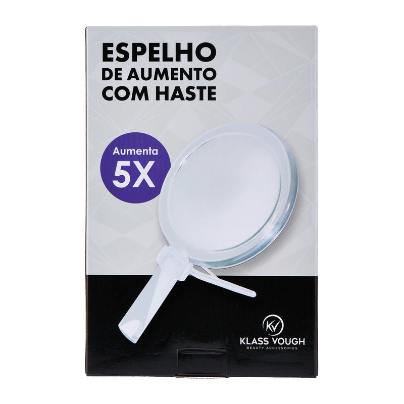 Espelho Dupla Face de Aumento 5x com Haste de Apoio - Klass Vough