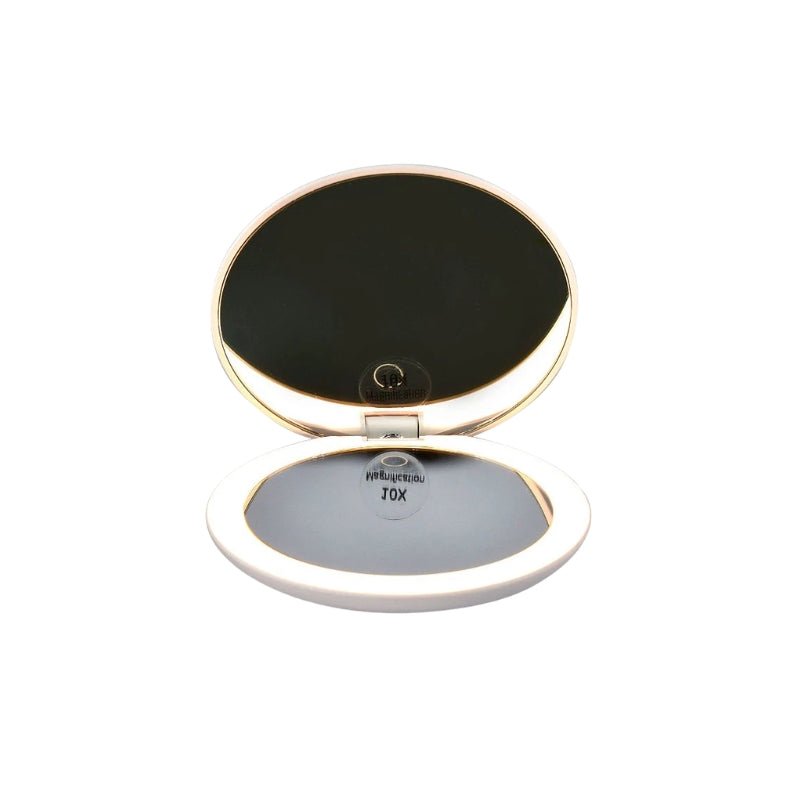 Espelho Iris Dupla Face Aumento 10x com Led - Klass Vough