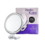 Espelho Kate Dupla Face de Aumento 15x com Suporte para Mesa - Klass Vough