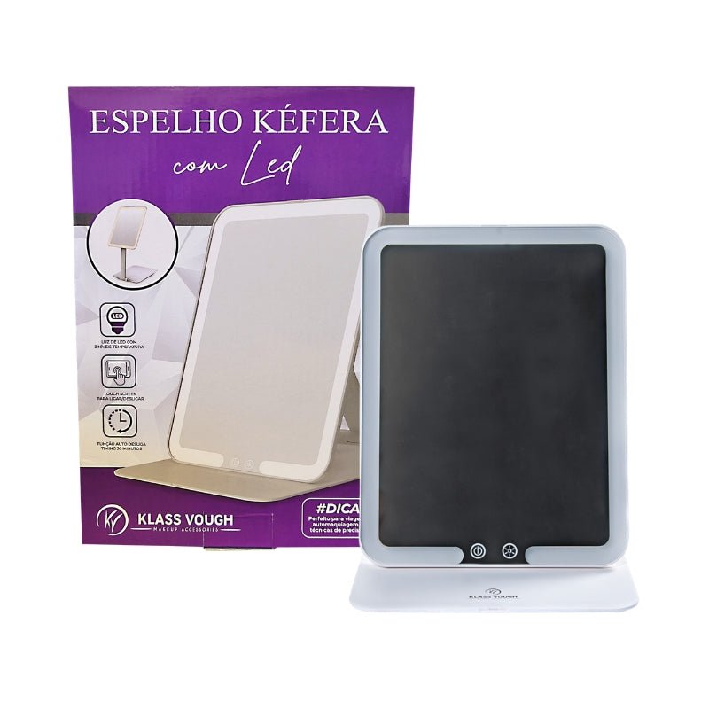 Espelho Kéfera de Aumento 1x com Led - Klass Vough