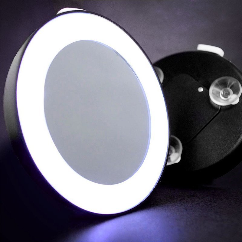 Espelho Led de Aumento 15x com Ventosas Fixadoras - Klass Vough