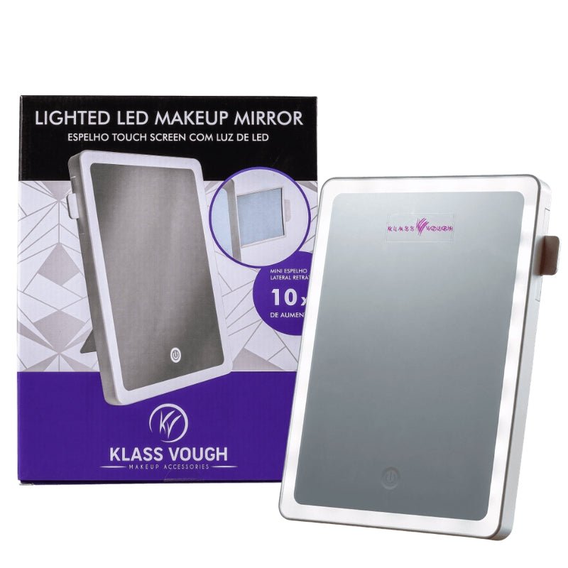 Espelho Led Makeup Mirror 10x de Aumento com Suporte para Mesa - Klass Vough