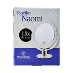 Espelho Naomi Dupla Face de Aumento 15x com Suporte para Mesa - Klass Vough