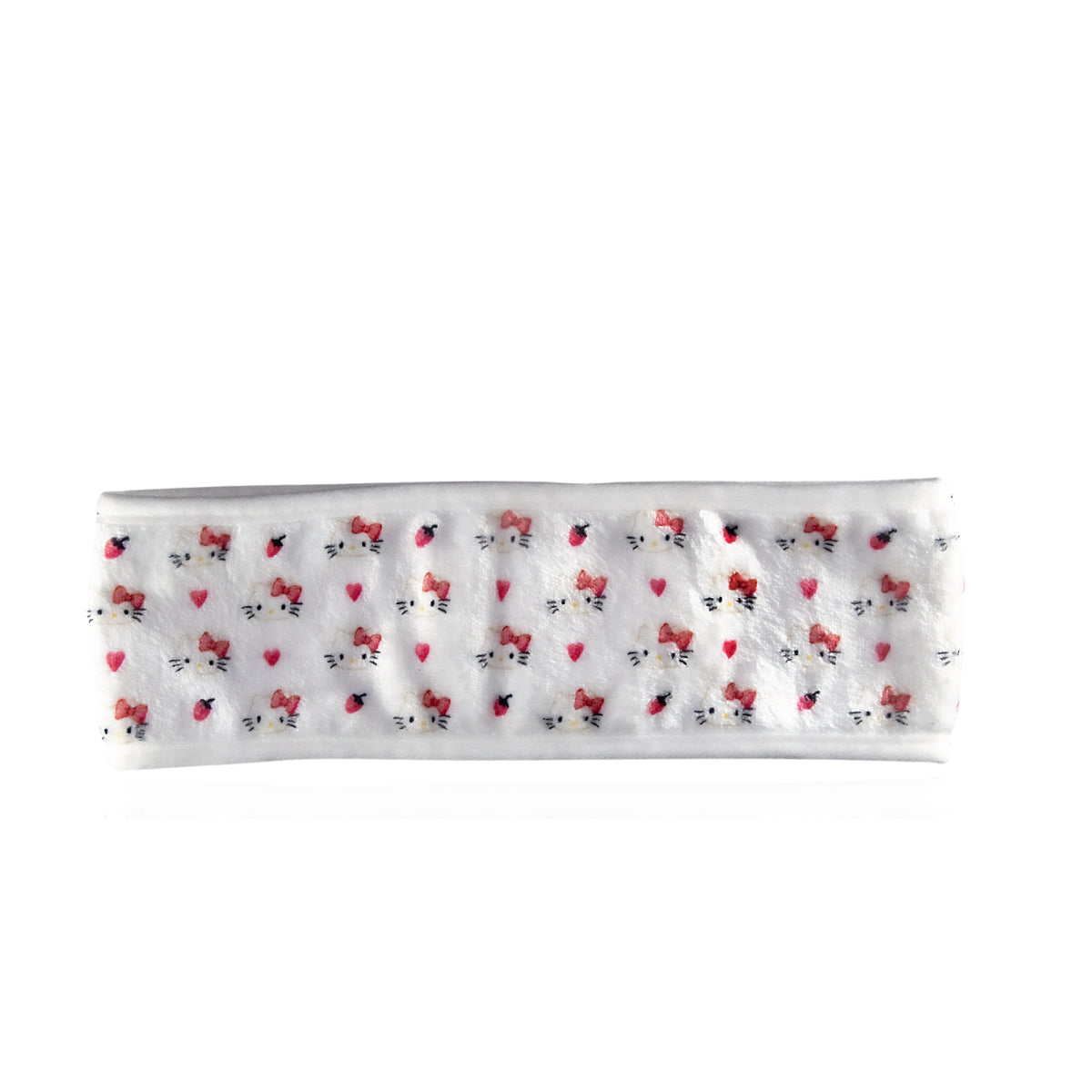 Faixa de Cabelo para Maquiagem e Skincare Branca com Velcro by Hello Kitty