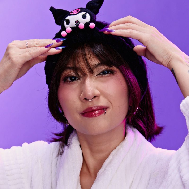 Faixa de Cabelos para Skincare e Maquiagem Kuromi - Klass Vough