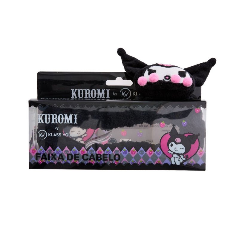 Faixa de Cabelos para Skincare e Maquiagem Kuromi - Klass Vough