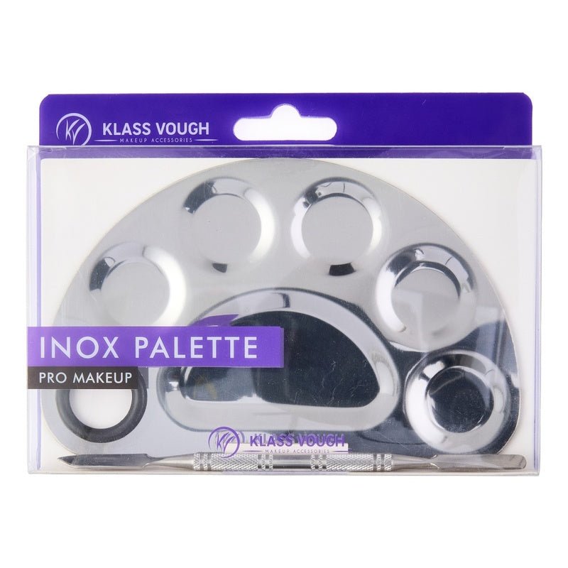 Inox PRO Makeup Palette - Placa com Espátula para Maquiagem - Klass Vough