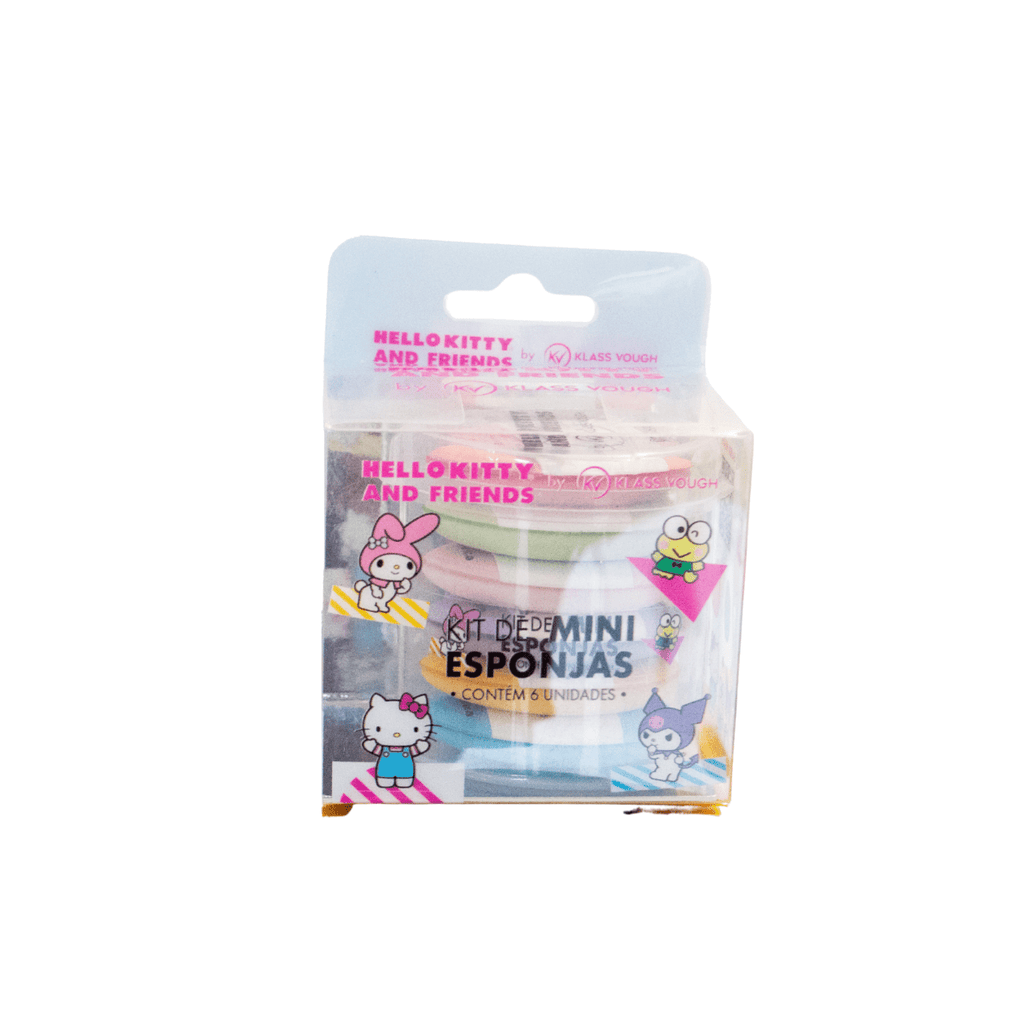Kit de Mini Esponjas com 6 Unidades by Hello Kitty and Friends - Klass Vough