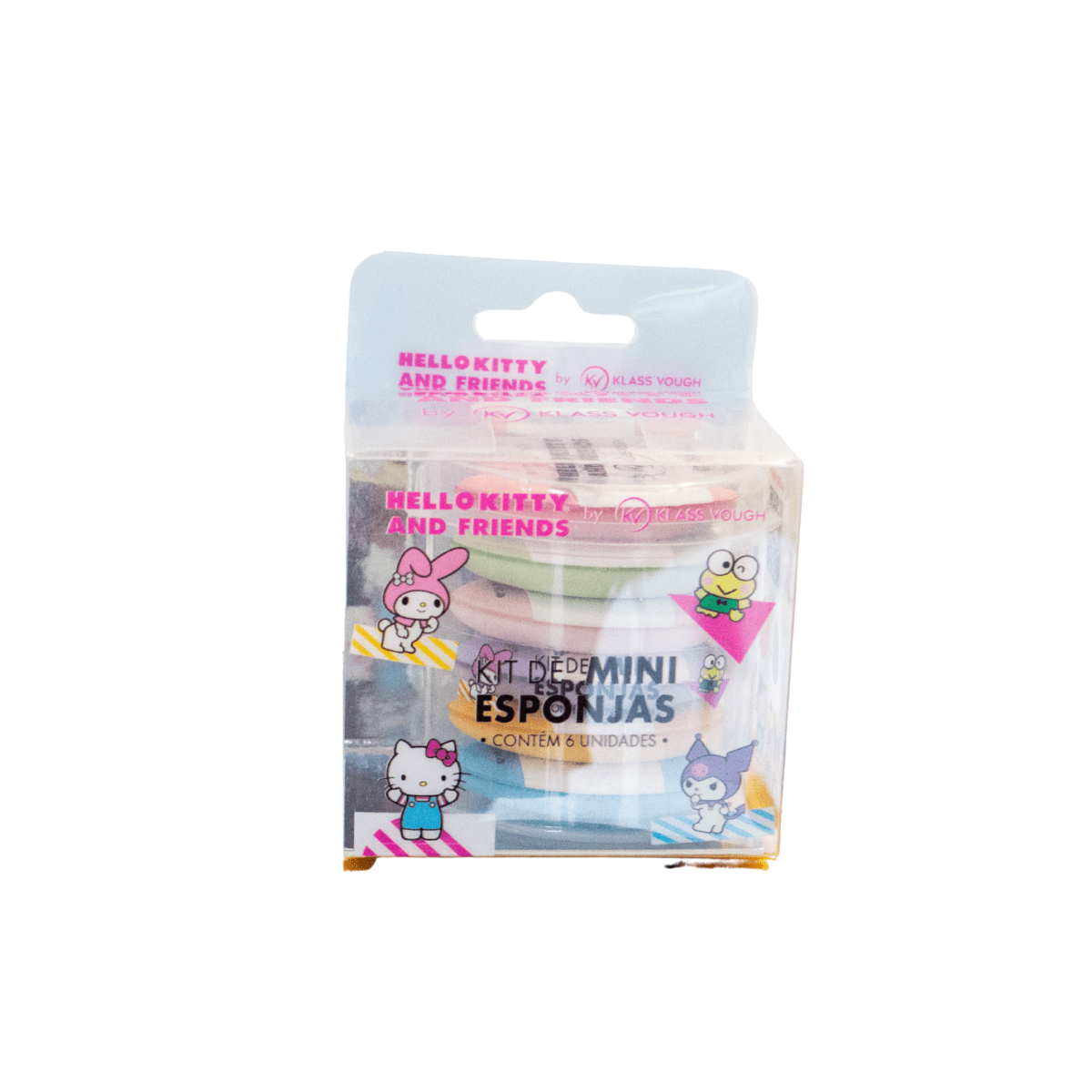 Kit de Mini Esponjas com 6 Unidades by Hello Kitty and Friends - Klass Vough