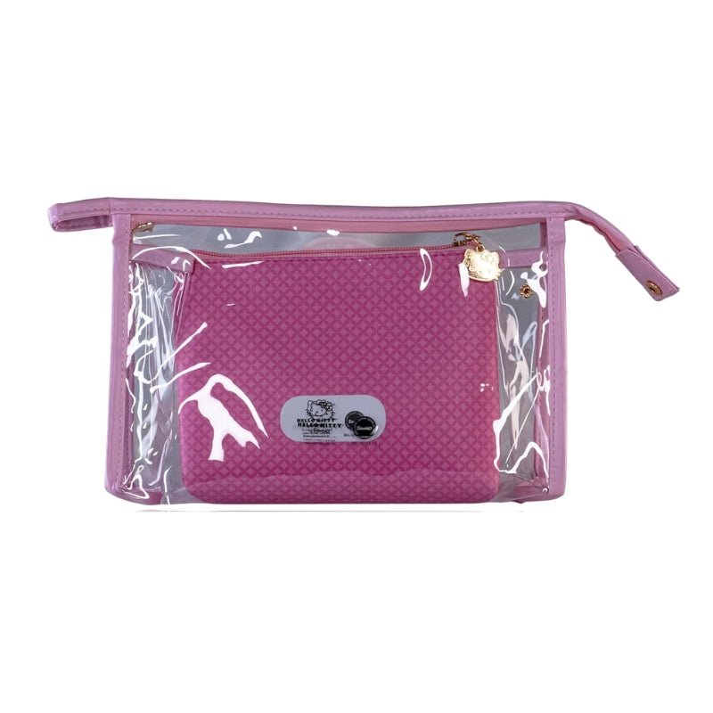 Kit de Nécessaires Pink e Transparente com 2 Unidades by Hello Kitty - Klass Vough