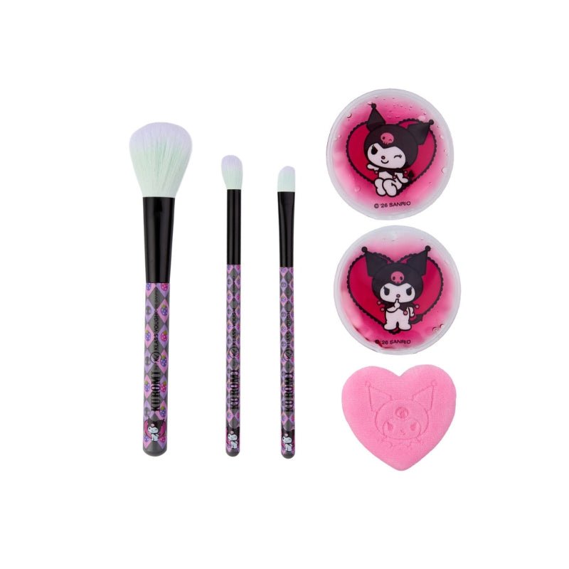 Kit de Pincéis, Esponja e Eyepads Kuromi - Klass Vough