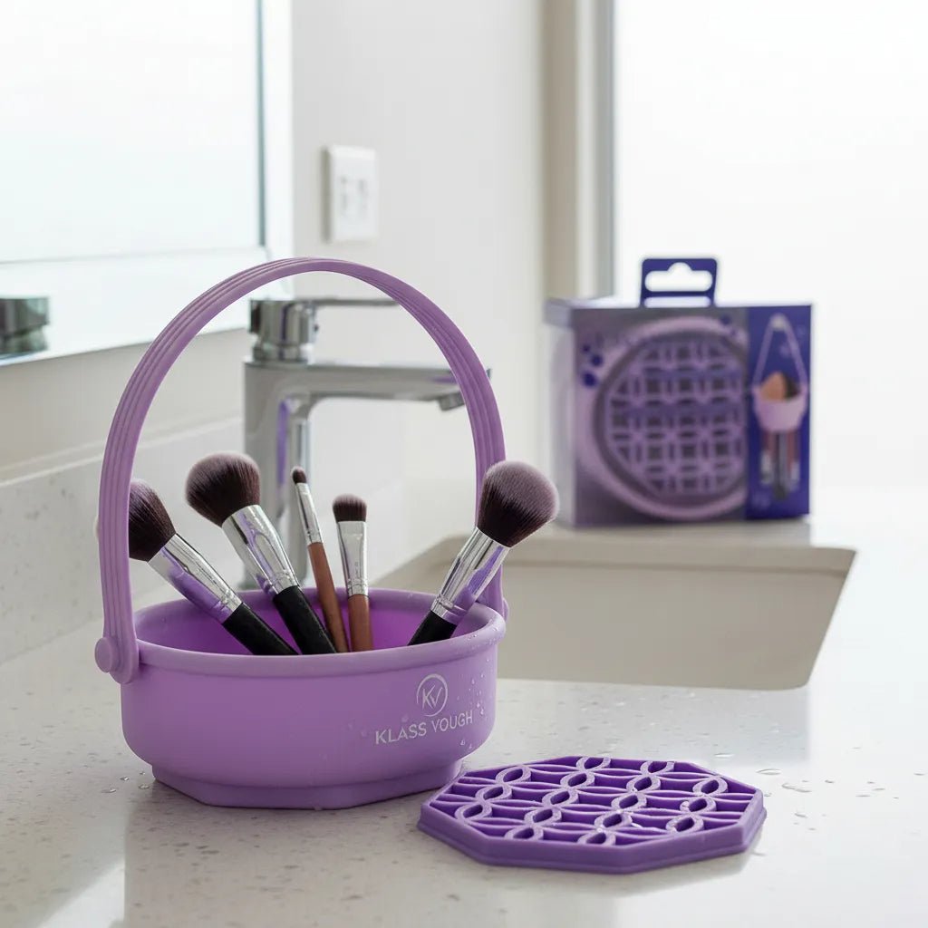 Lavanderia KV - Silicone para Limpeza de Pincéis com Suporte - Klass Vough