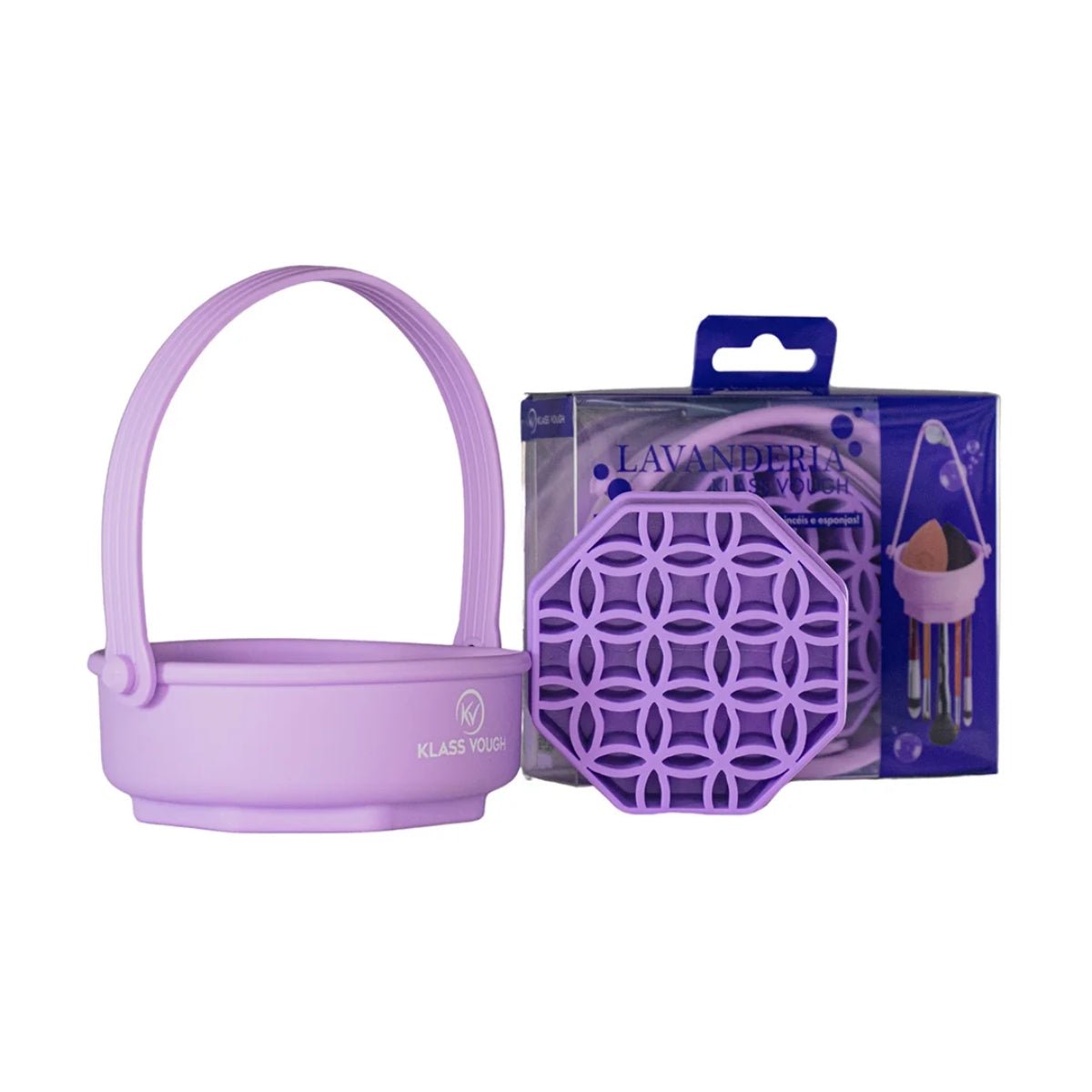 Lavanderia KV - Silicone para Limpeza de Pincéis com Suporte - Klass Vough