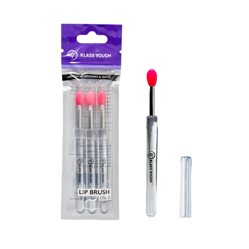 Lip Brush - Pincel Descartável para Lábios com 3 Unidades - Klass Vough