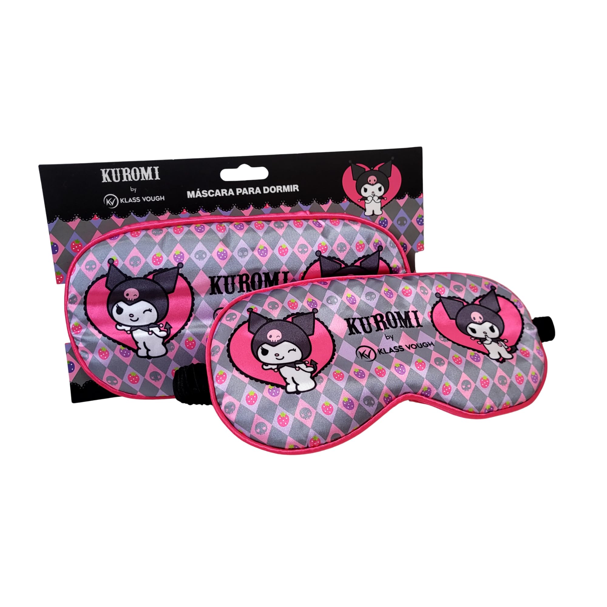 Máscara para Dormir Estampada com Elástico Kuromi - Klass Vough