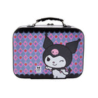 Mini Bolsa para Maquiagem com Espelho Preta e Lilás Kuromi - Klass Vough
