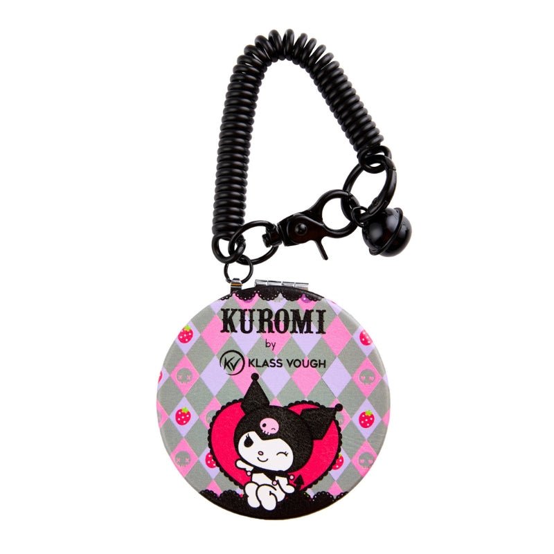 Mini Espelho para Zíper Preta Kuromi - Klass Vough