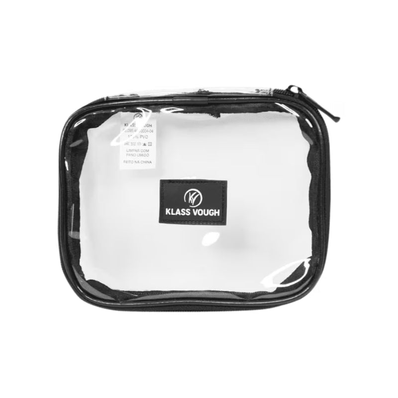 Nécessaire Organizador Crystal Preta e Transparente - Klass Vough